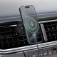 Acefast - Car Holder with Wireless Charging (D33) - for iPhone, Magnetic Grip, for Air Vent, Qi2, LED Light, 15W - Black