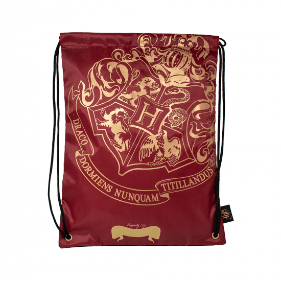 Harry Potter Draw String Bag Black - Crest & Customise