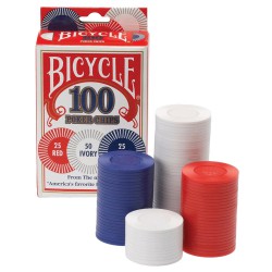 Bicycle 2 Gram Plastic Chips 100 Count Plastic Chip