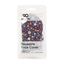 Black Ditsy Face Cover