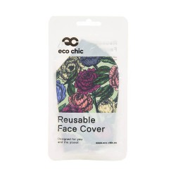 Green Peonies Face Cover