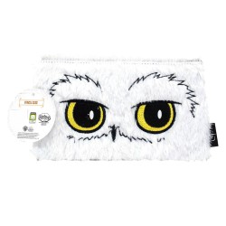 Harry Potter Hedwig plush flat pencil case - Fur Backed