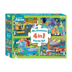 4-in-1 Puzzles: My Awesome 4-in-1 Puzzle Set