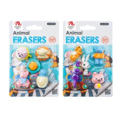 Fancy Eraser Set: Animals