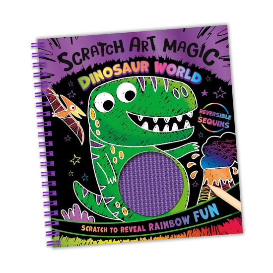 Scratch Art Sequins: Dinosaur World