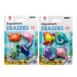 Fancy Eraser Set: Aquarium