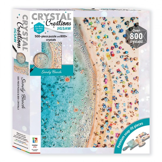 Crystal Creations 500-Piece Jigsaw: Sandy Beach