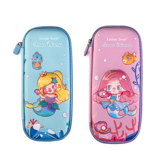 Ocean Princess 3D Embossed Hard Shell Pencil Case
