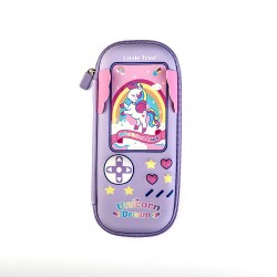 Robot Unicorn Attack 3D Embossed Hard Shell Pencil Case