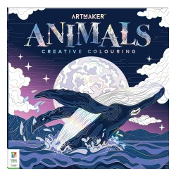 Art Maker Square Colouring Books: Amazing Animals Colouring Book