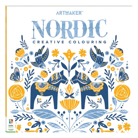 Art Maker Square Colouring Books: Nordic Colouring Book