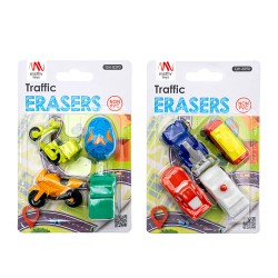 Fancy Eraser Set:Traffic