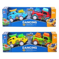Friction Dancing Buggy Camp Racer Set of 2  (2 Mix Colors)