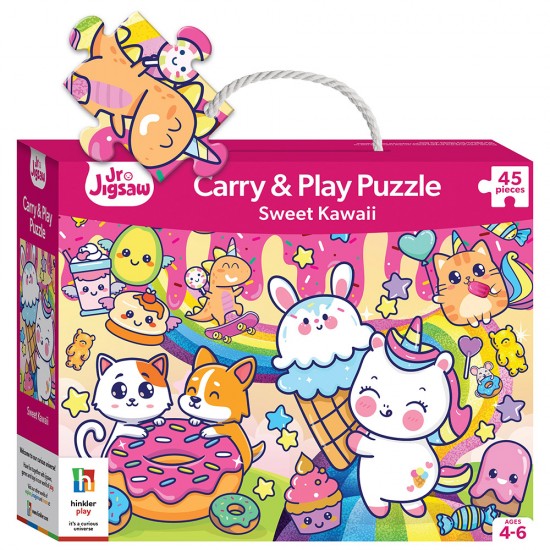 Junior Jigsaw Carry & Play: Sweet Kawaii