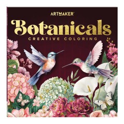 Art Maker Square Colouring Books: Botanicals