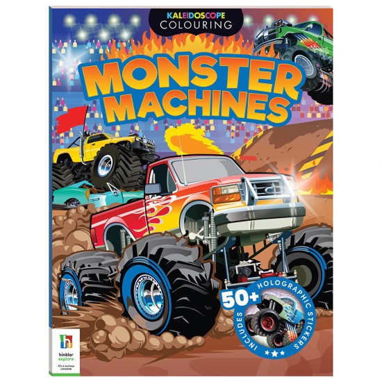 Kaleidoscope Colouring and Sticker Books: Monster Machines