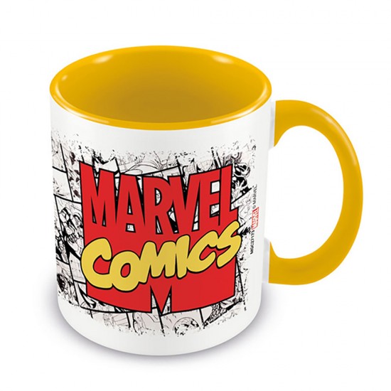 Marvel Comics - Logo Yellow Coloured Inner Mug
