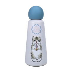 Mofusand Bottle - Skittle - Steel 400ml