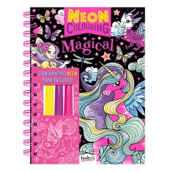 Neon Colouring Spiral: Magical