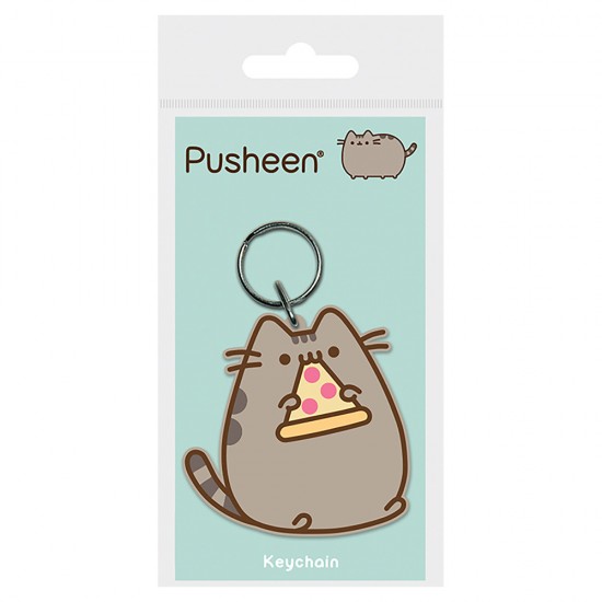 Pusheen (Pizza)  PVC Keychain