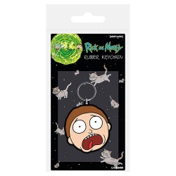 Rick And Morty (Morty Terrified Face)  PVC Keychain