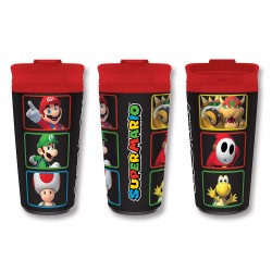 Super Mario (Colour Blocks) Metal Travel Mug