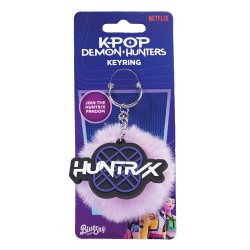 K-Pop Demon Hunters Pom Pom Keychains - Huntr/x