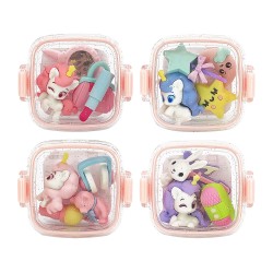 Fancy Erasers in Lunchbox: Unicorn Party