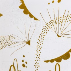 Broken Lillies: Canvas 25 x 25 Foil Reflections