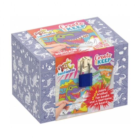 Art Fantastic Create and Keep Activity Box: Dinosaurs Painting Activity Box