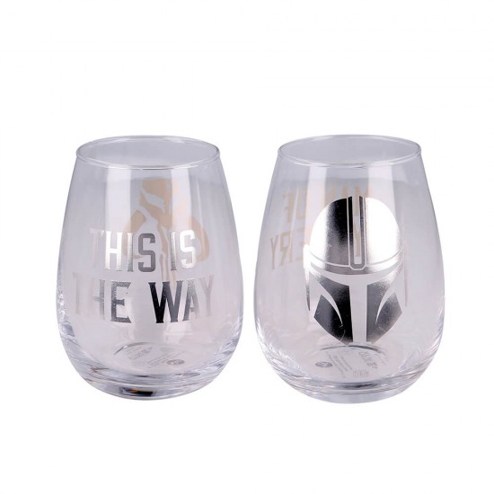 The Child Mandalorian 2 Pcs 510 ml Crystal Glass Set