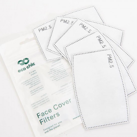 Face Cover 5 Filters Set 12x8 cm