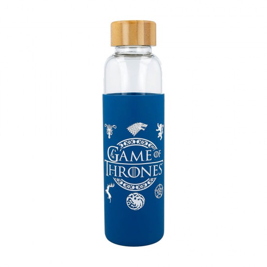 Game of Thrones Young Adult Glass Bottle With Silicone Cover 585 ml