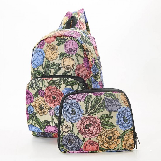 Green Peonies Backpack