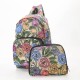 Green Peonies Backpack