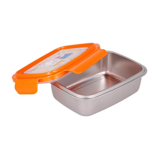 Peppa Pig Stainless Steel Small Rectangular Sandwich Box 670 ml Kindness Counts