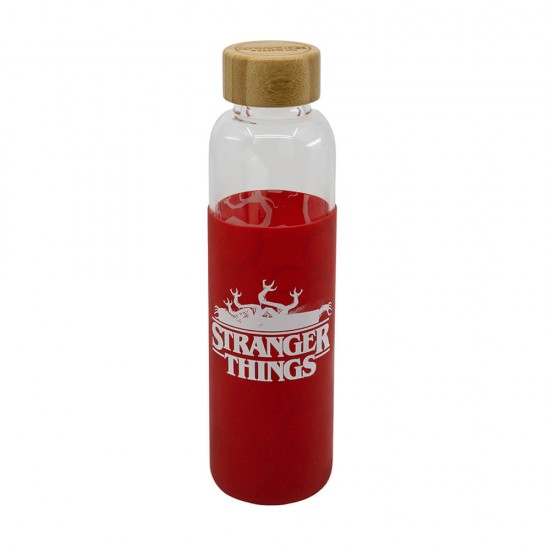 Stranger Things Glass Bottle With Silicone Cover 585 ml