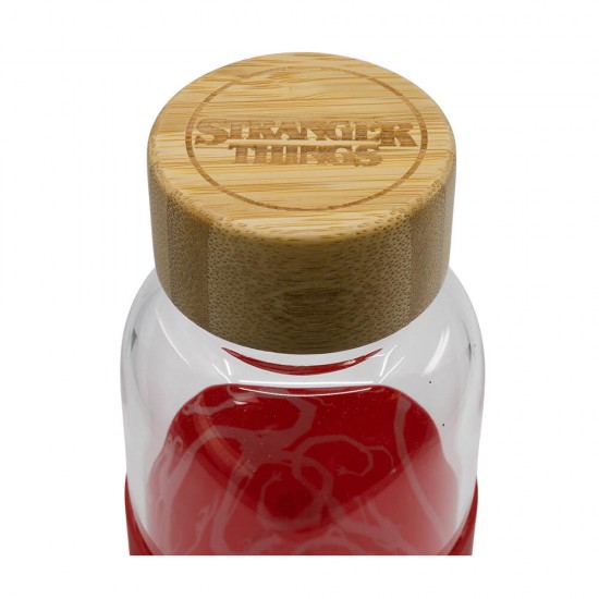 Stranger Things Glass Bottle With Silicone Cover 585 ml