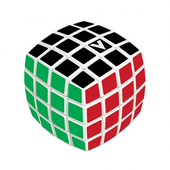 V Cube 4 White Pillow