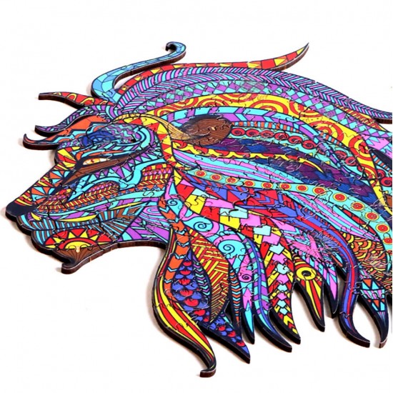 Wooden Figured Puzzle-Lion