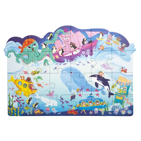 Ο Κόσμος της Θάλασσας: Παζλ 3 σε 1! Sea World