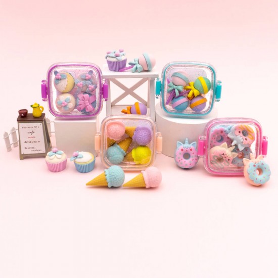 Fancy Eraser Set: Delicious Desserts