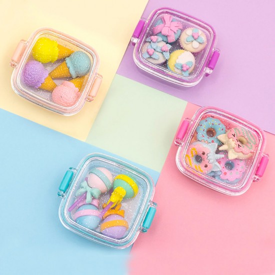 Fancy Eraser Set: Delicious Desserts