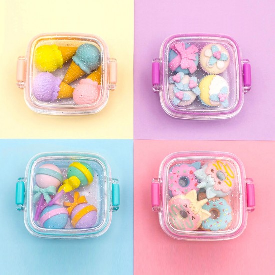 Fancy Eraser Set: Delicious Desserts