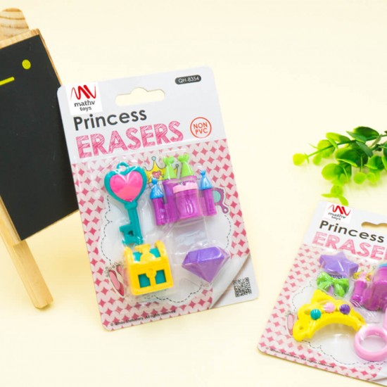 Fancy Eraser Set: Princess