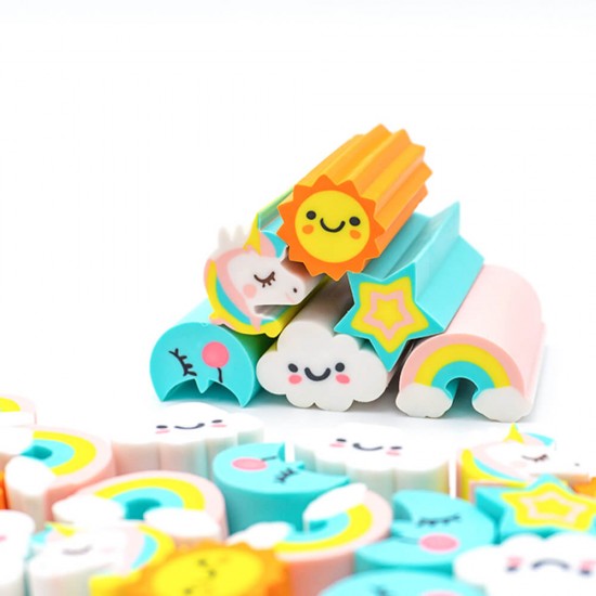 Fancy Eraser Set: Romantic Sky Unicorns