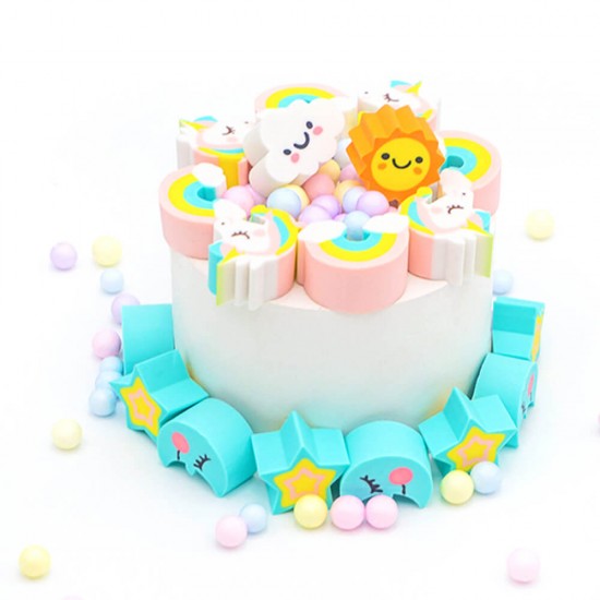 Fancy Eraser Set: Romantic Sky Unicorns