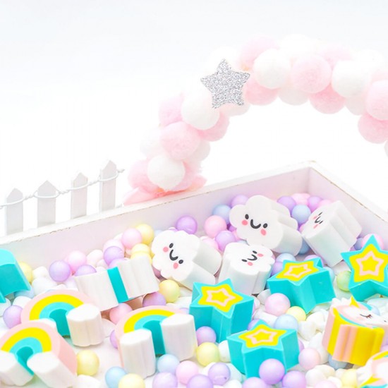Fancy Eraser Set: Romantic Sky Unicorns