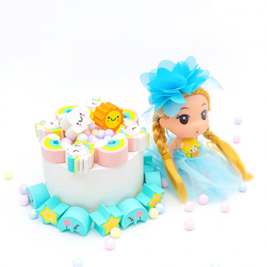 Fancy Eraser Set: Romantic Sky Unicorns