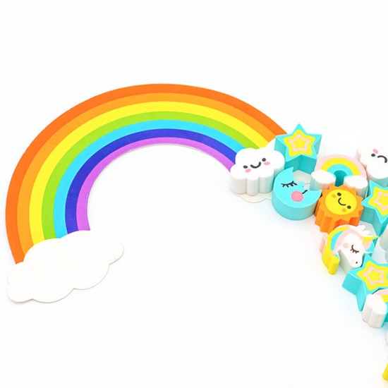 Fancy Eraser Set: Romantic Sky Unicorns